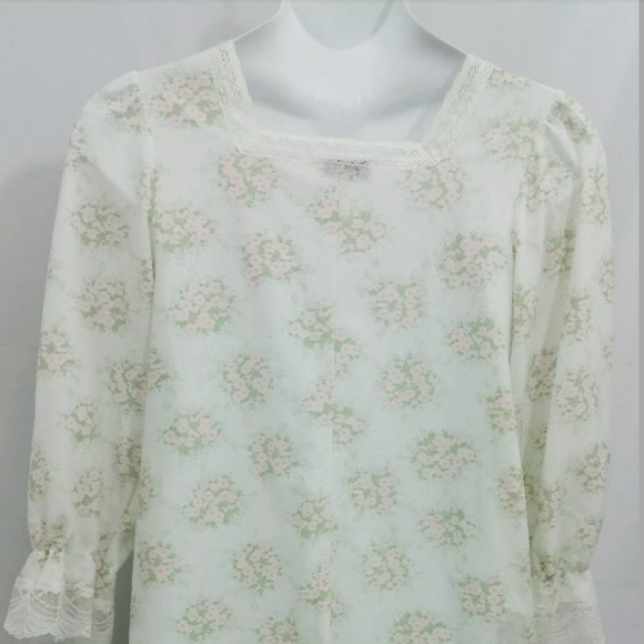 Val Mode Nightgown Pajamas Modest White Long - Picture 4 of 7